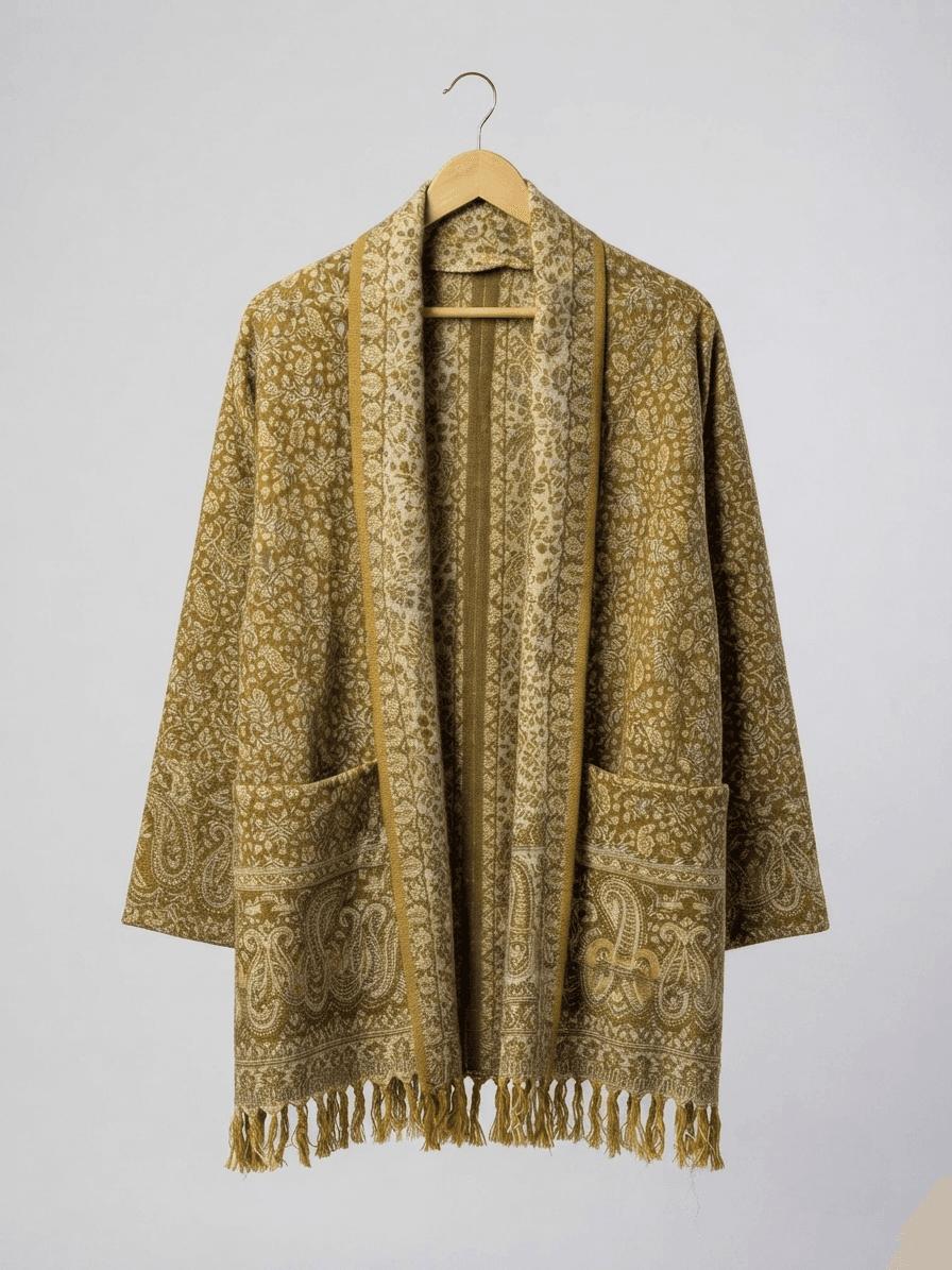 Desert Paisley Fringe Kimono