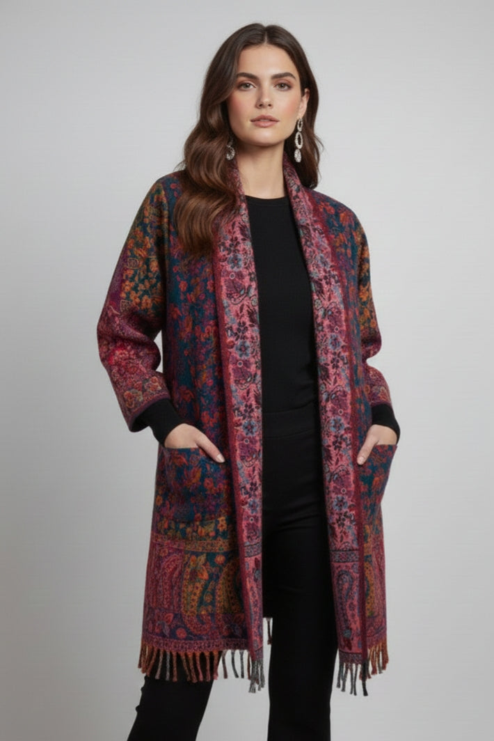 Unisex -  Trippy Vibes Ethnic Fusion Kimono