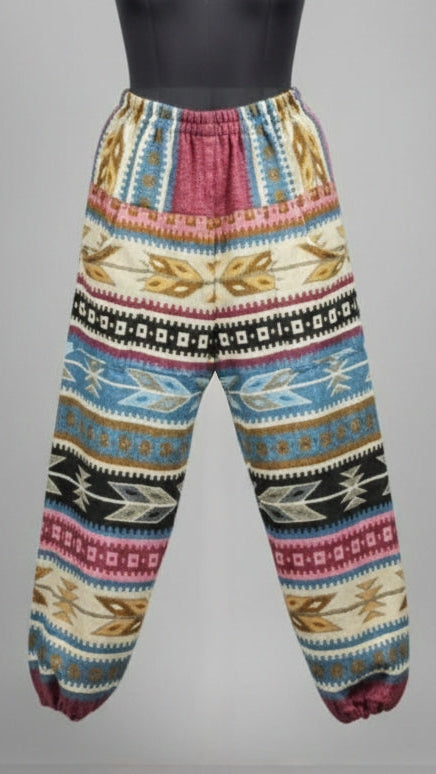 Unisex - Handmade Boho Winter Warm Pants