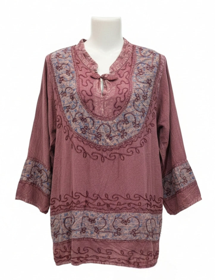 Dusty Rose Boho Tunic Kurti