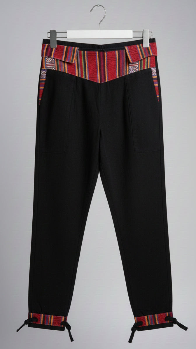 Unisex Himalayan Ethnic Zip Detail Trousers