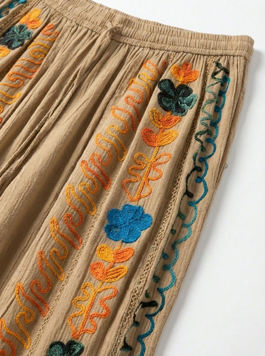 Trippy Trails Handcrafted Palazzo Pants