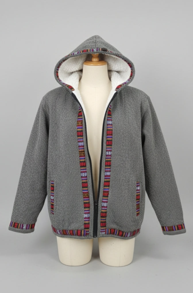 Unisex - Himalayan Trim Wool Hoodie