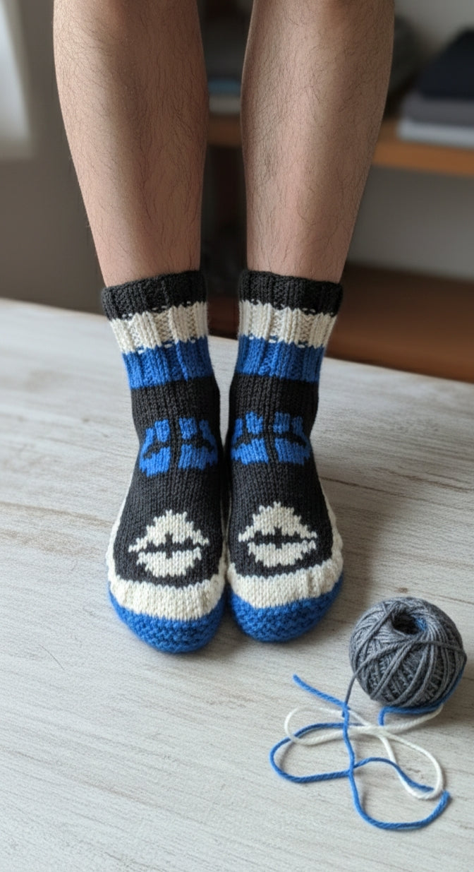 Unisex Arctic Hug Hand-Knitted Wool Socks