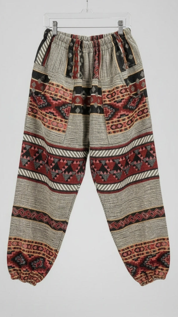Unisex Handmade - Tribal Woven Harem Pants