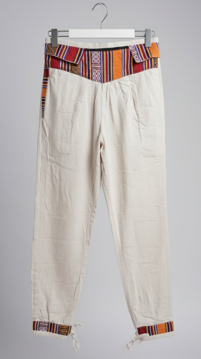 Unisex Himalayan Ethnic Zip Detail Trousers