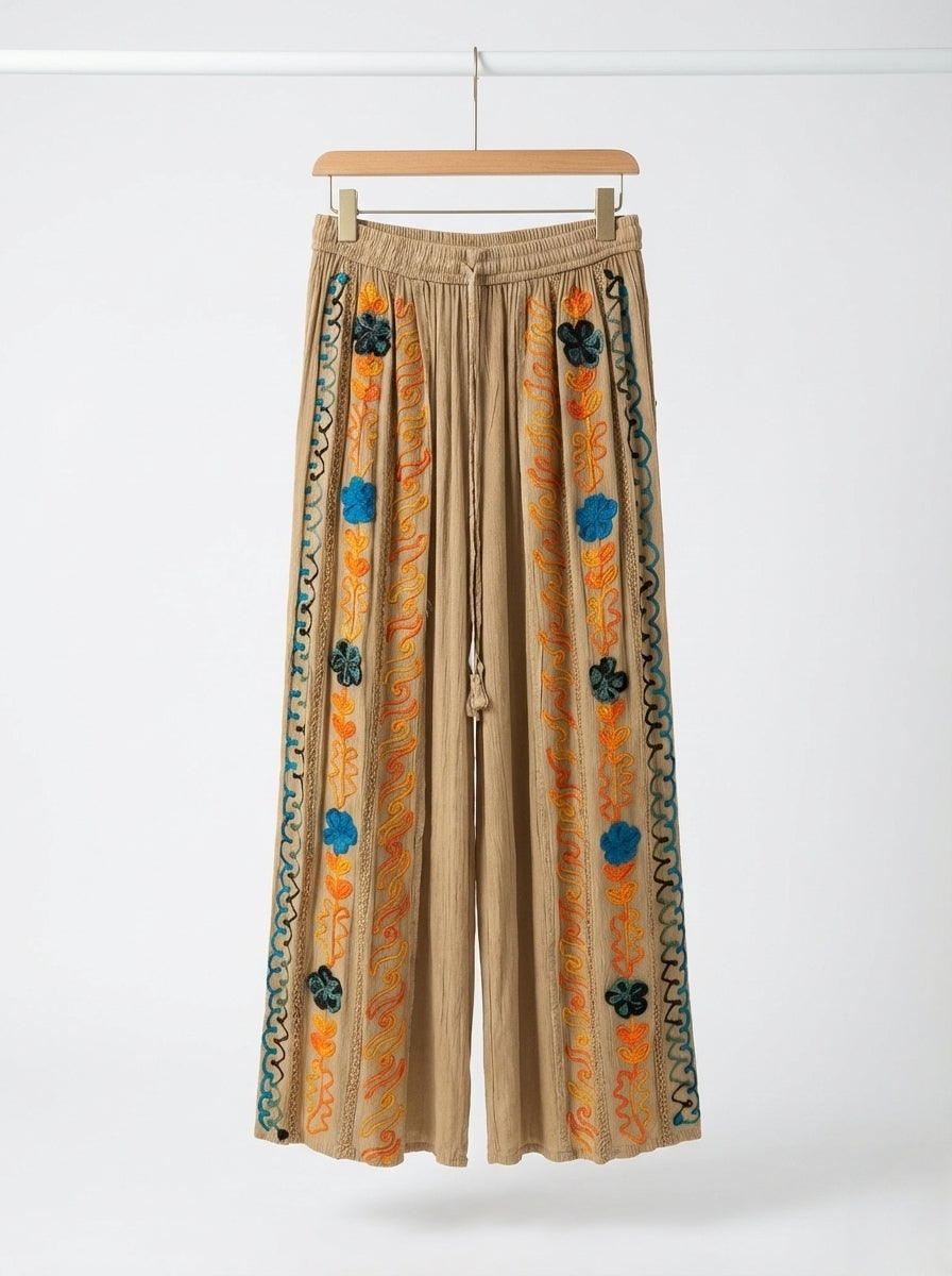 Trippy Trails Handcrafted Palazzo Pants