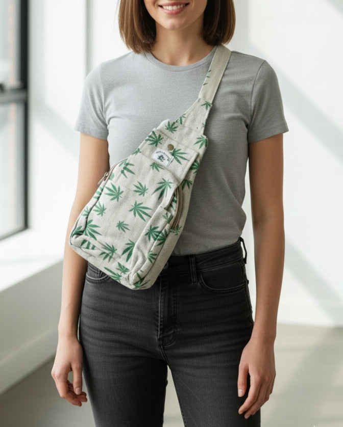 Unisex - Urban Leaf Sling Bag