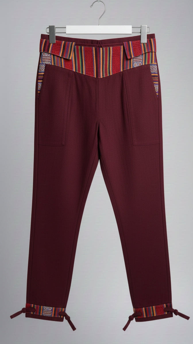 Unisex Himalayan Ethnic Zip Detail Trousers