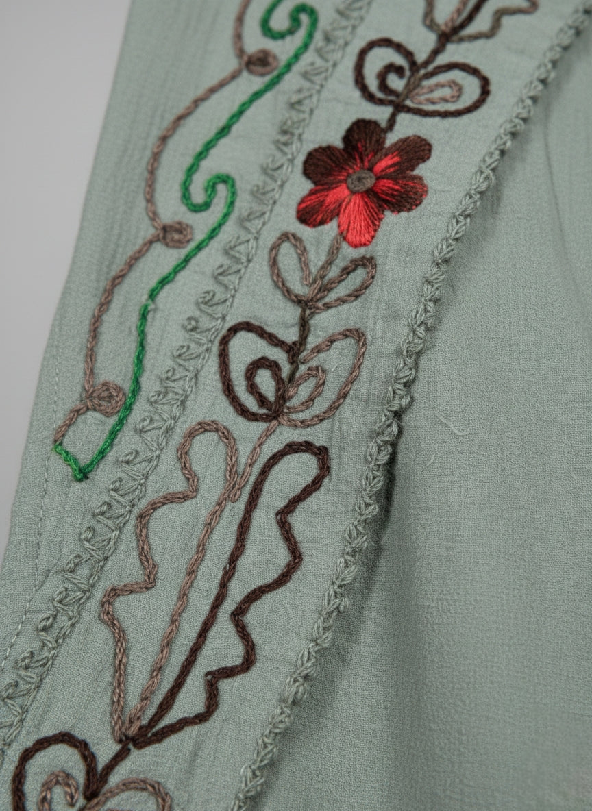 Trippy Vibe Embroidered Flared trouser