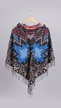 Unisex - Handmade Heritage Bold Pattern Poncho