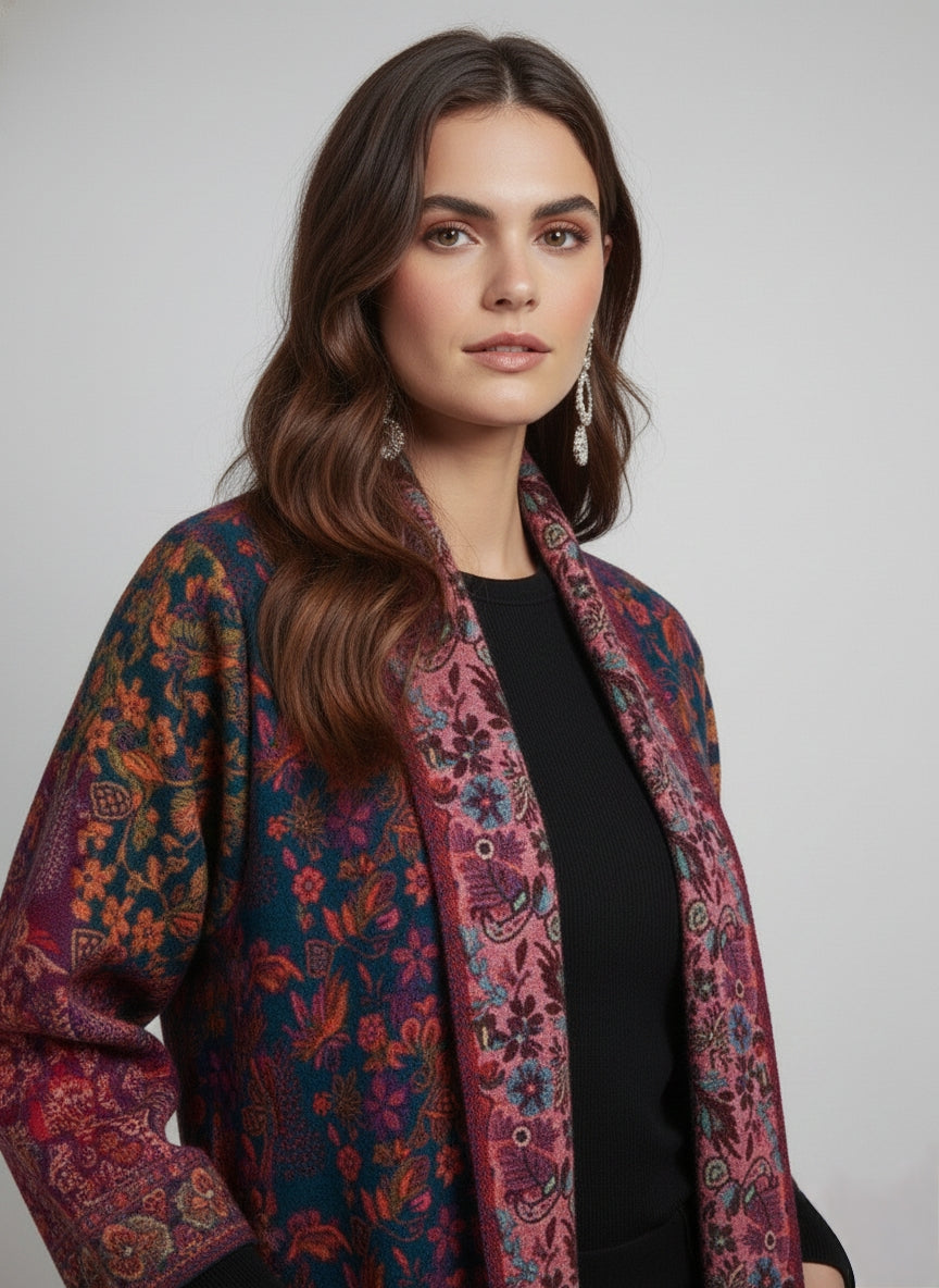 Unisex -  Trippy Vibes Ethnic Fusion Kimono