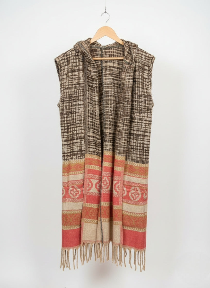 Unisex - Sleeveless Stole Jacket