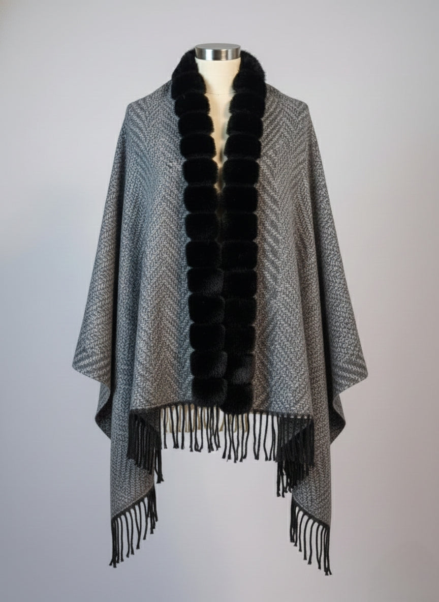 Urban Chic Pom Shawl