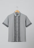 Ash Grey Tribal Panel Shirt