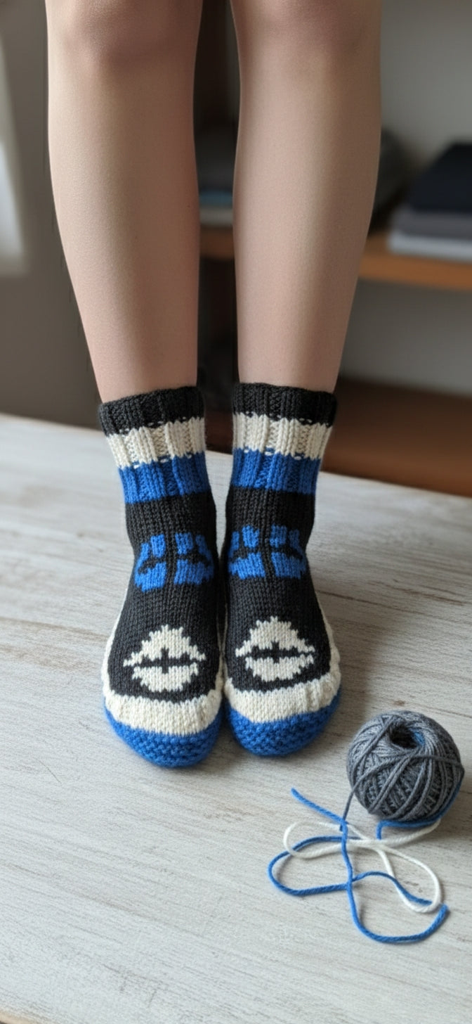 Unisex Arctic Hug Hand-Knitted Wool Socks