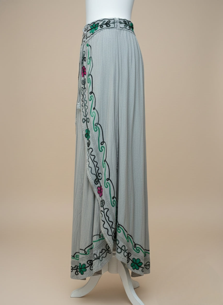 Trippy Vibe Embroidered Flared trouser